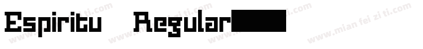 Espiritu Regular字体转换